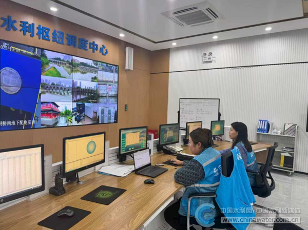 北关水利枢纽调度中心开展调度 邱雪桐 供图