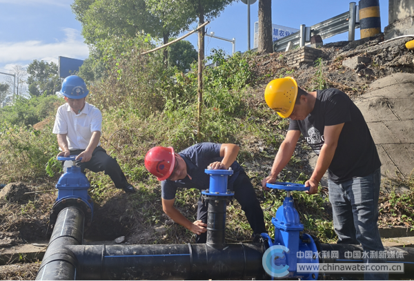 洞口县江潭水厂提质改造工程开闸送水